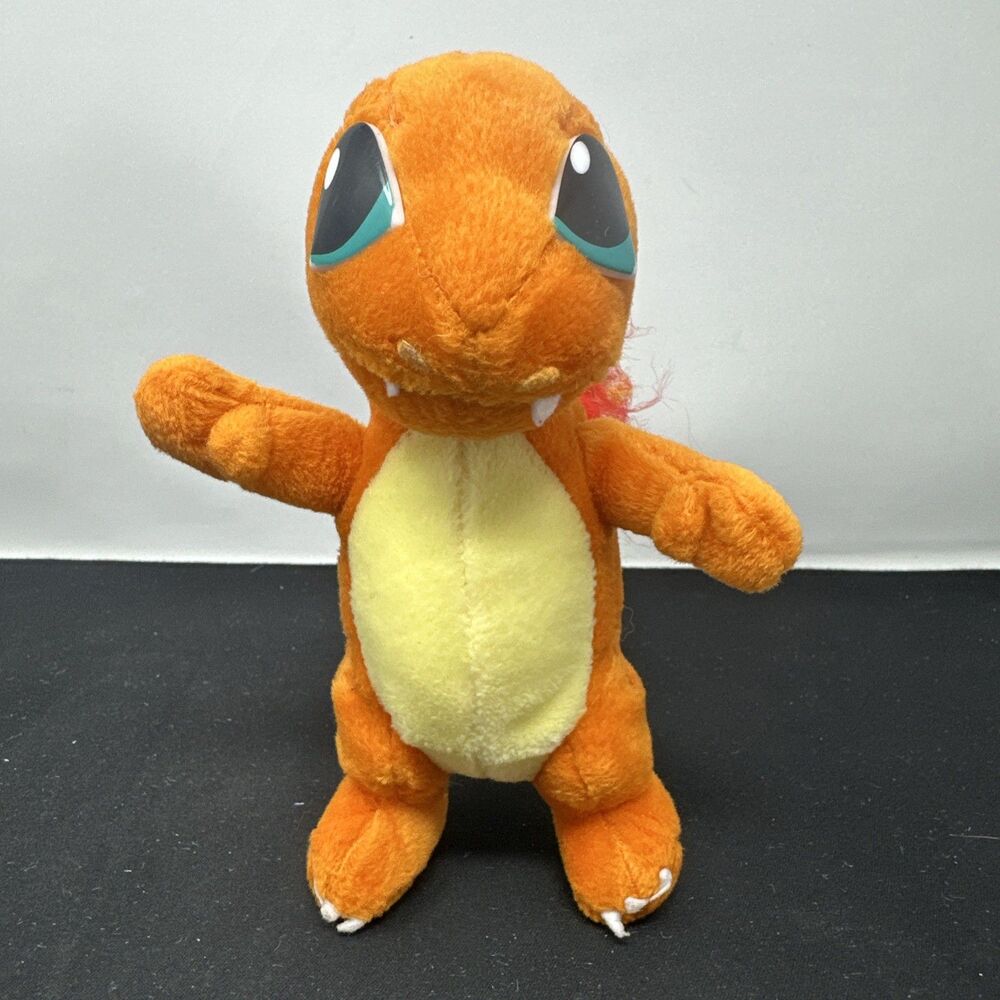 Vintage 1999 Pokémon Charmander Plush 7in Play By Play Bean Filled Nintendo